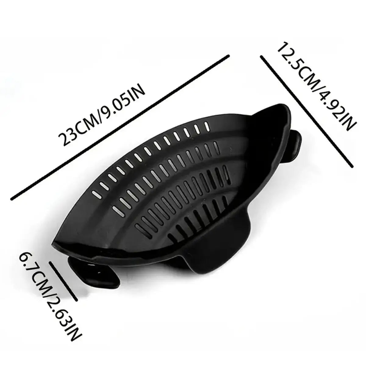 Clip-On Pot Strainer for Pots & Pans – Adjustable Kitchen Pasta & Vegetable Strainer