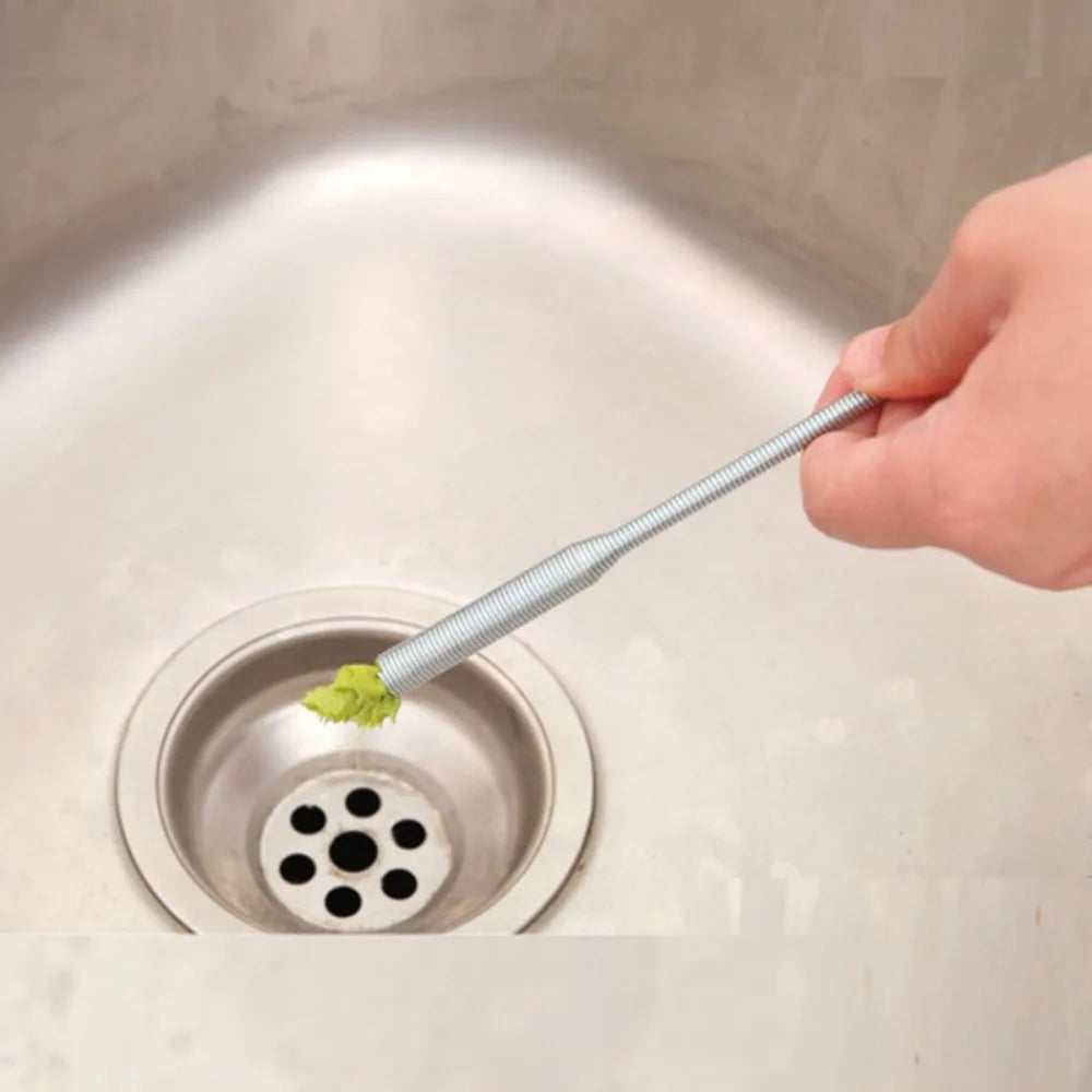 Four-Claw Telescopic Drain Opener – Hand Plunger for Bathroom and Kitchen Pipes