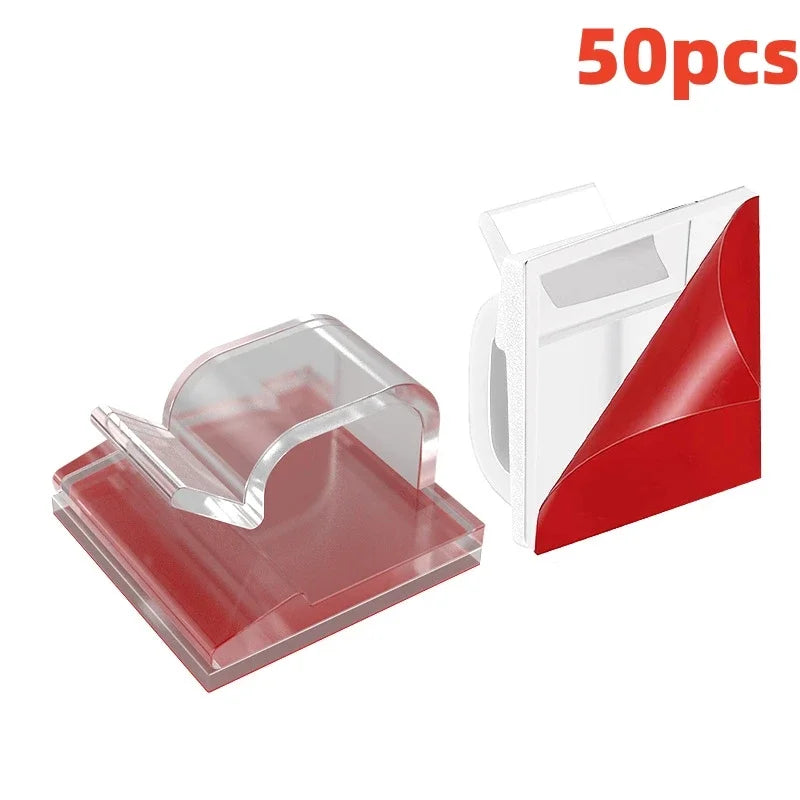 Self Adhesive Cable Clips – Wire Organizer & Cord Holder 10/50PCS
