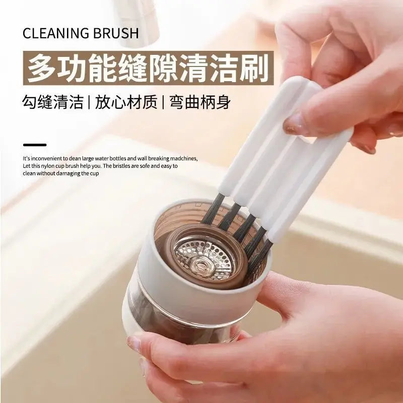 Multifunctional Flexible Cleaning Brush – Milk Bottle, Cup Slot & Keyboard Cleaner