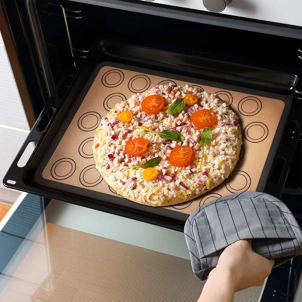 Reusable Silicone Baking Mat for Oven – Non Stick Heat Resistant Cookie & Baking Sheet Liner