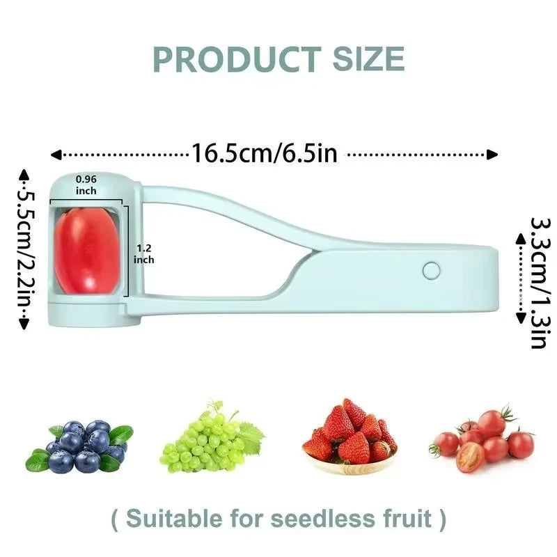 Tomato & Cherry Slicer – Fruit Cutter for Salad, Toddlers & Baby Snacks