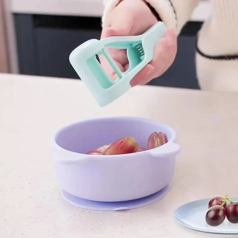 Tomato & Cherry Slicer – Fruit Cutter for Salad, Toddlers & Baby Snacks