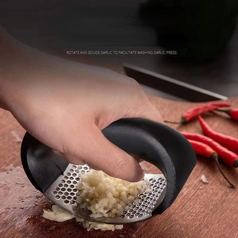 Stainless Steel Garlic Press – Heavy Duty Garlic Crusher & Mincer Kitchen Tool