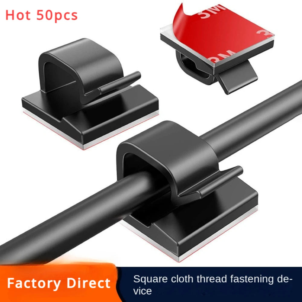 Self Adhesive Cable Clips – Wire Organizer & Cord Holder 10/50PCS