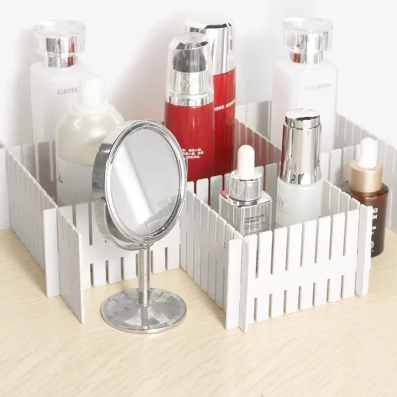 Adjustable Drawer Divider Organizer – Expandable Storage for Clothes & Cosmetics