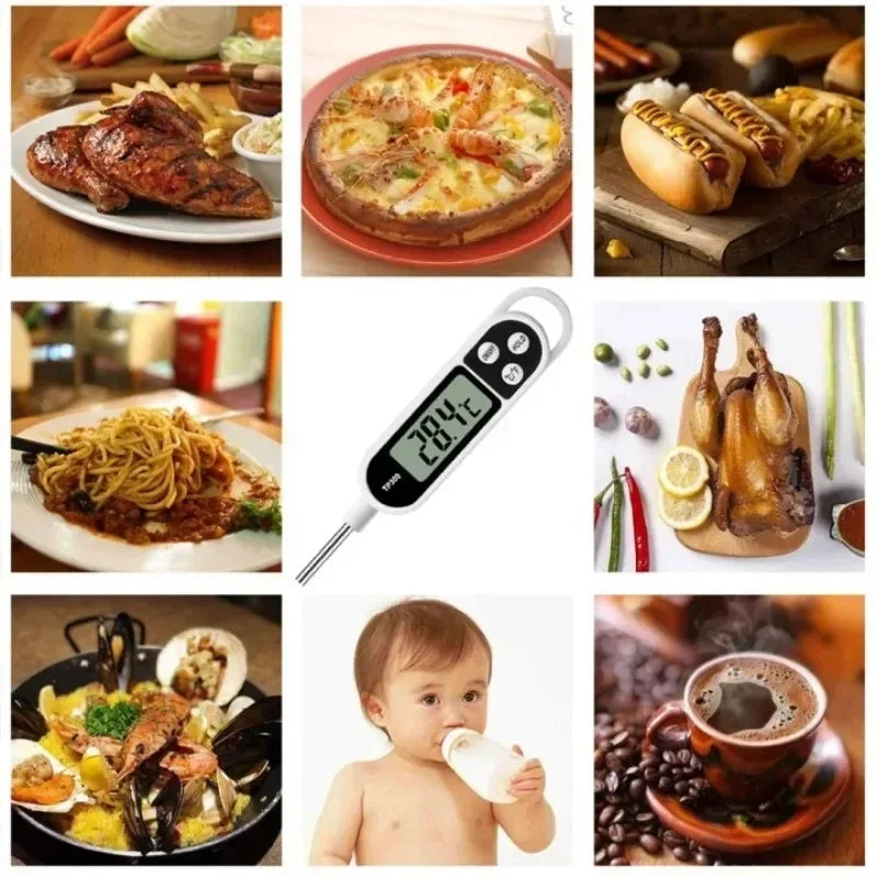 Digital Food Thermometer TP300 – Kitchen, Meat, BBQ, Oven & Water/Oil Cooking Probe
