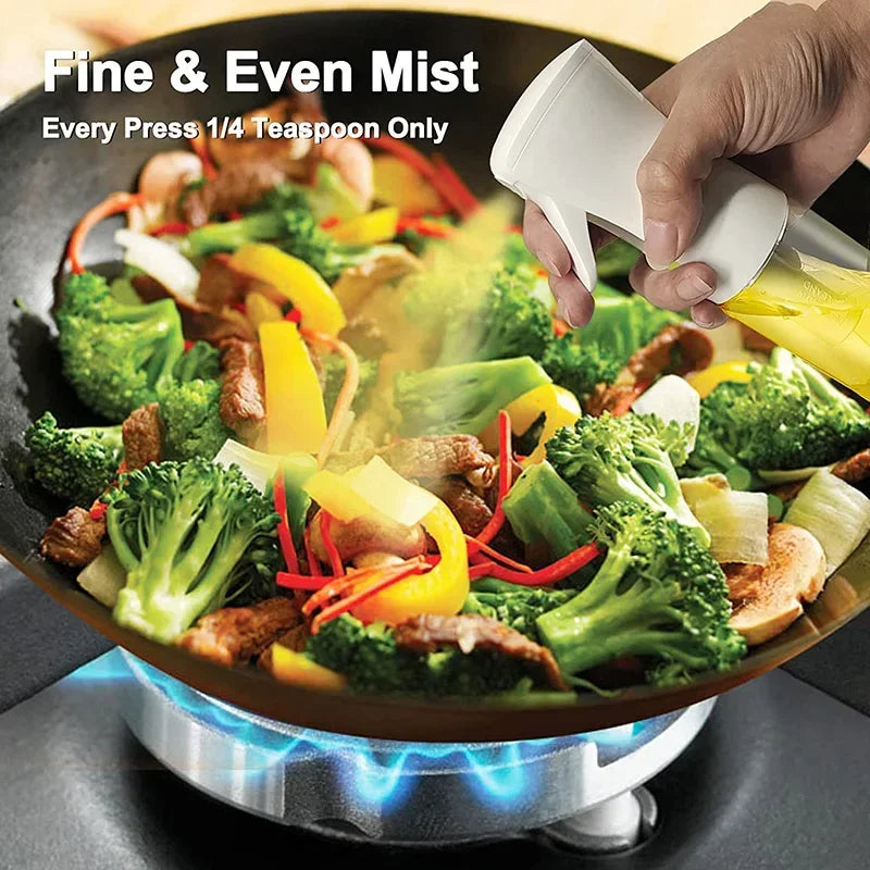 Oil Spray Bottle Dispenser – Olive Oil Sprayer for Cooking, Air Fryer, BBQ & Salad