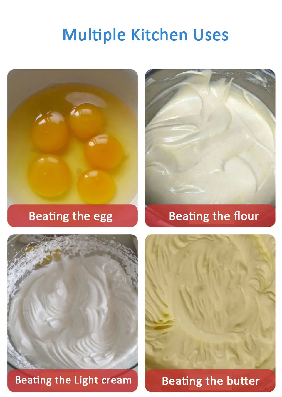 Stainless Steel Semi-Automatic Egg Beater – Manual Hand Whisk Mixer for Baking & Cooking
