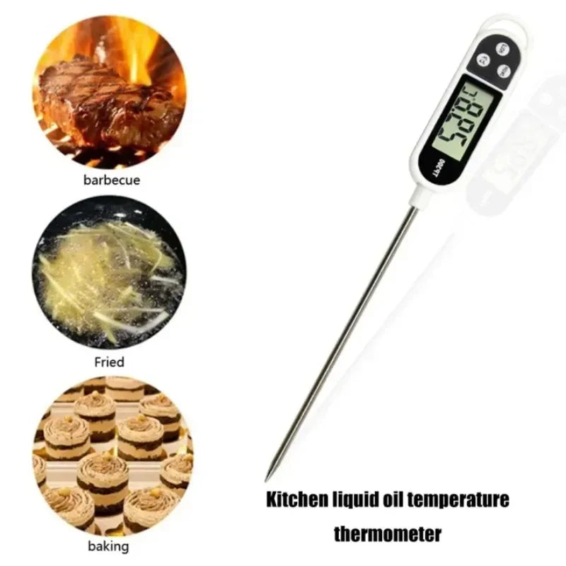 Digital Food Thermometer TP300 – Kitchen, Meat, BBQ, Oven & Water/Oil Cooking Probe