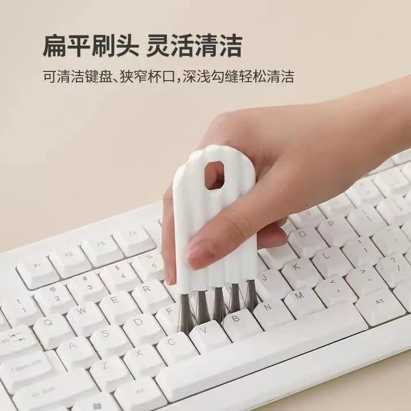 Multifunctional Flexible Cleaning Brush – Milk Bottle, Cup Slot & Keyboard Cleaner