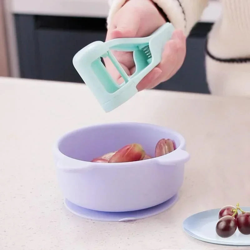 Tomato & Cherry Slicer – Fruit Cutter for Salad, Toddlers & Baby Snacks