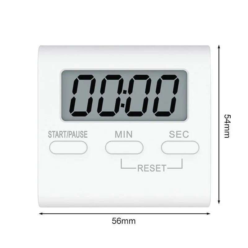 Digital Kitchen Timer LCD Display – Magnetic Cooking Countdown Timer for Baking, BBQ, Oven & Kitchen Gadgets