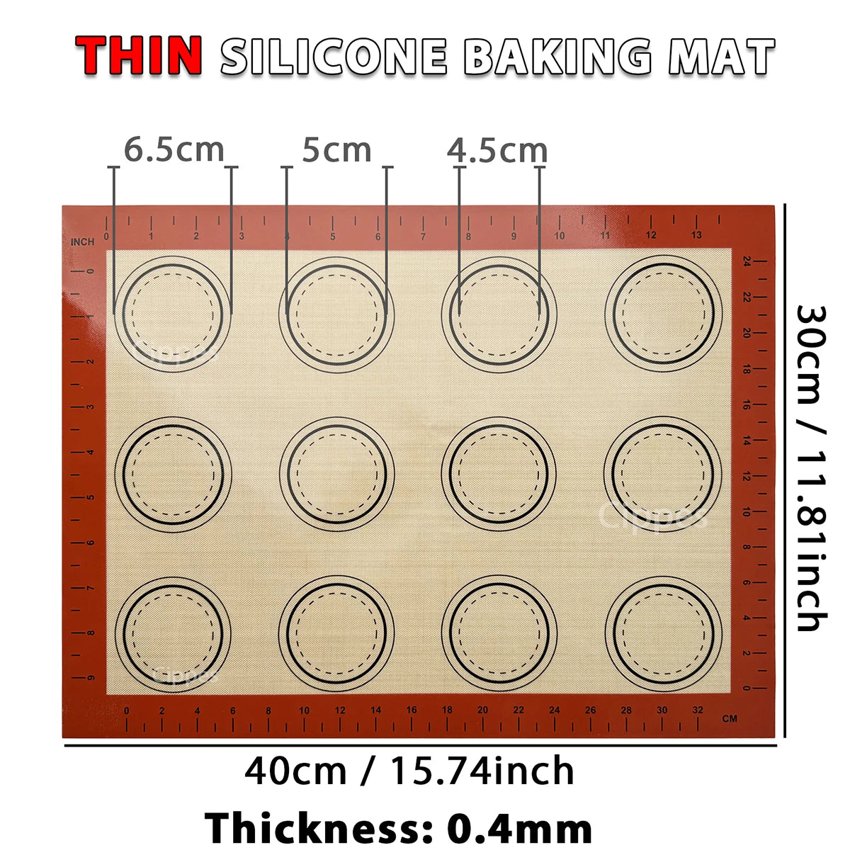 Reusable Silicone Baking Mat for Oven – Non Stick Heat Resistant Cookie & Baking Sheet Liner