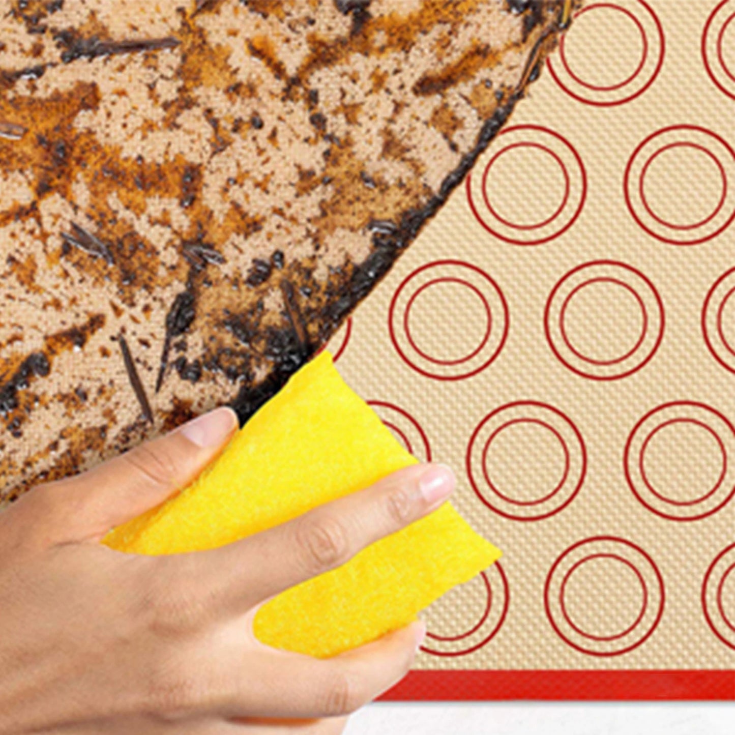 Reusable Silicone Baking Mat for Oven – Non Stick Heat Resistant Cookie & Baking Sheet Liner